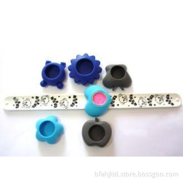 Funny Bands Silicone Rubber Slap Bracelet Watch / Funny Sha